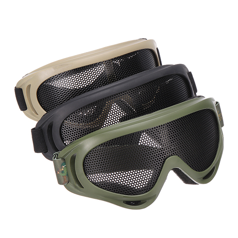 Mayitr Airsoft Tactical Eye Protection Metal Mesh Glasses Goggle Eyewear for Outdoor Camping Hiking Hunting Safety ► Photo 1/6