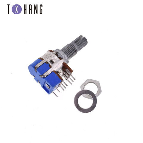 Stereo B503 50K Ohm 8 Pin Terminal Top Adjustment Dual Linear Taper Volume Control Potentiometer Switch R125G ► Photo 1/6