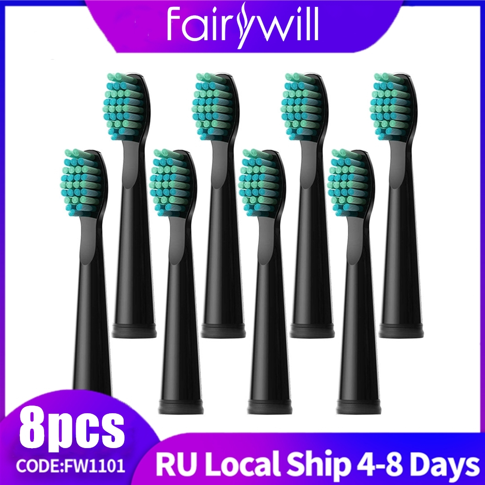 Fairywill Electric Toothbrushes Replacement Heads Electric Toothbrush 8 Heads Sets For Fw 507 Fw 508 Fw 917 Head Toothbrush Price History Review Aliexpress Seller Fairywill Official Store Alitools Io