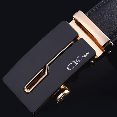 CKMN Brand Strap Male Fashion Designer Men's Genuine Leather Belt Automatic Buckle Belts For Men Authentic Girdle Men's Belts ► Photo 1/6