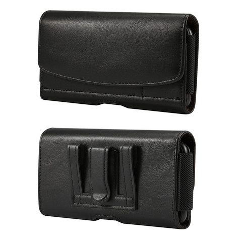 Universal Mobile Phone Waist Bag 4.7~6.9'' for iPhone Samsung Xiaomi Huawei Leather Phone Case Holster Belt Clip Phone Cover ► Photo 1/6