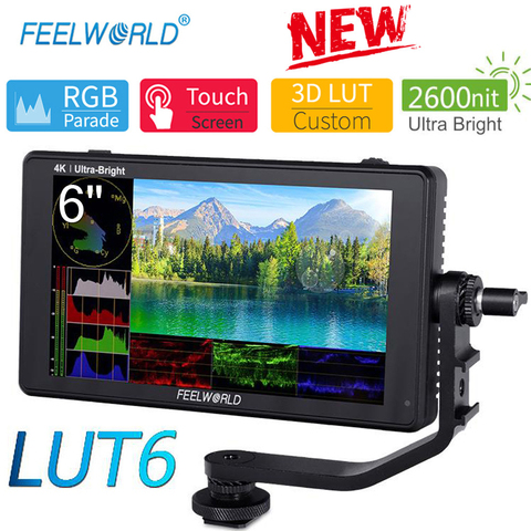 FEELWORLD LUT6 6 2600nits HDR/3D LUT Touchscreen DSLR Field Monitor –  feelworld official store
