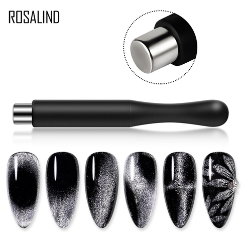 ROSALIND Nail Art Magnet Stick Cat Eyes Magnet for Nail Gel Polish 3D Line Strip Effect Strong Magnetic Pen Tools Gel Varnish ► Photo 1/6