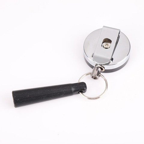 Key Ring Chain Belt Clip Pen Pencil Holder Retractable Stainless Steel Silicone ABS Anti Lost Rope for US Dropshipping ► Photo 1/6