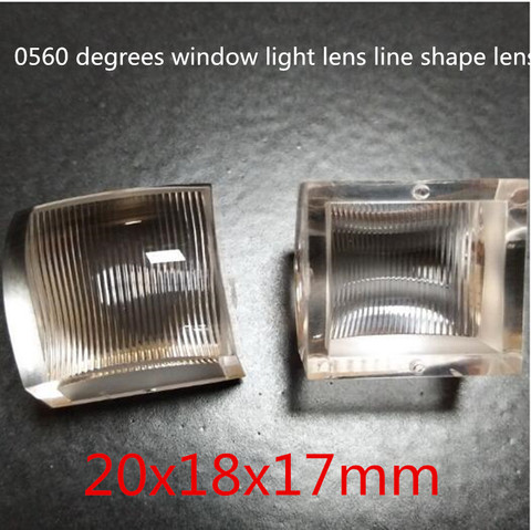 2pcs 70x28x30mm 70*28*30mm U shape 180 degrees window light lens line shine lens LED car spotlight lens ► Photo 1/3