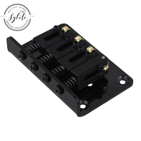 Black Bridge Fixed Tailpiece for 4 String Cigar Box Guitar UKULELE ► Photo 1/3