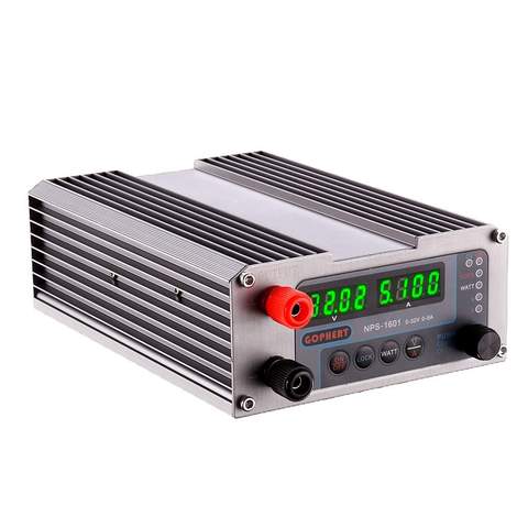 GOPHERT NPS-1601DC Power Supply 0-32V 0-5A 110V/220V 160W Adjustable Switching Digital Laboratory DIY Digital Mini Switch ► Photo 1/6