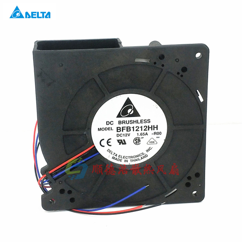 DC Blower Turbine,BFB1212HH for Delta Electronics 12cm Cooler,Double Ball Bearing PWM 12032 12V Cooling Fan ► Photo 1/5