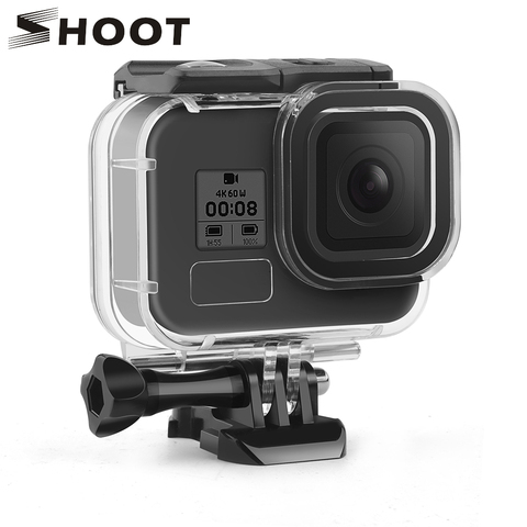 Buy Online Shoot For Gopro Hero 8 Black Waterproof Case 60m Underwater Diving Housing Protective Shell Cover Mount For Go Pro 8 Accessories Alitools