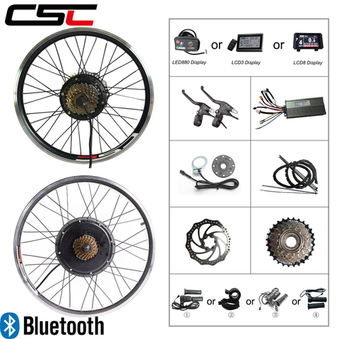 Electric Bike Kit 36V 250W 350W 500W 48V 1000W 1500W EBike Kit Wheel Hub Motor Bicycle Conversion Kit for 20-29in 700C Bluetooth ► Photo 1/4