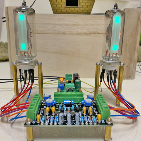 DC12V Dual Channel Low Voltage 6E2 Tube indicator driver Board level indicator amplifier DIY Audio fluorescent ► Photo 1/6