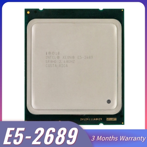 Intel Xeon E5-2689 E5 2689 CPU 2.6 LGA 2011 SROL6 Desktop processor Eight Core CPU 100% normal work server CPU ► Photo 1/3