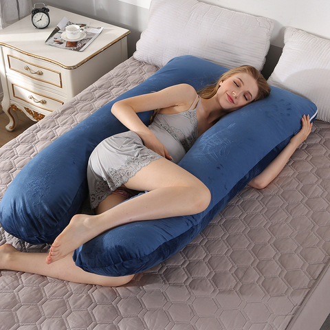 Pregnancy Pillow Side Sleeper Pregnant Women Bedding Full Body U-Shape Cushion Long Sleeping Multifunctional Maternity Pillows ► Photo 1/1