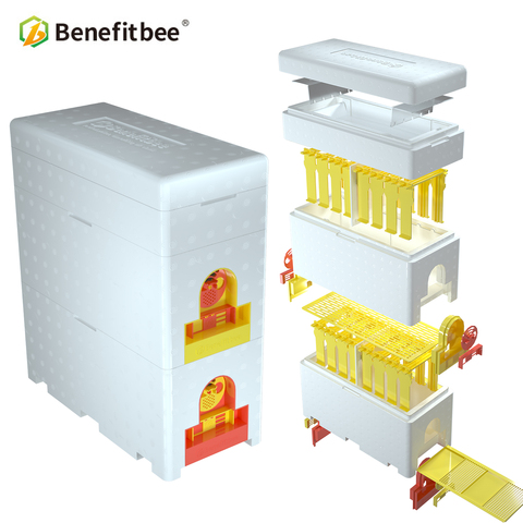 Benefitbee Brand Multi-Functional Queen Bee Hive Plastic Foam Material Double Box Queen Rearing Beehive Beekeeping Tool Bee Nest ► Photo 1/6