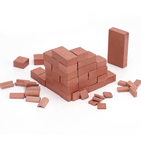 Mini Brick Mold Micro Landscape Architecture Floor Tile Hollow Brick Cement Mould Child Handmade Silicone Mold for House Model ► Photo 1/6