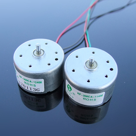 RF-300CA Solar Motor Small Toy Model Fan DC 3-6V Mute Low Voltage Start Short Shaft Micro 300 Motor 3500-4500RPM ► Photo 1/4