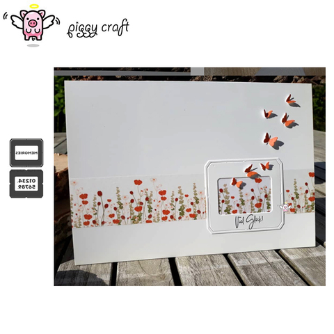 Piggy Craft metal cutting dies cut die mold Memories photo frame Scrapbook paper craft knife mould blade punch stencils dies ► Photo 1/1