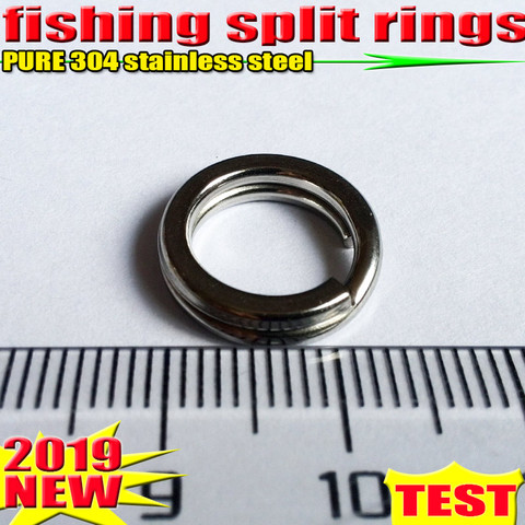 2022HOT fishing split rings 4.5MM--17.2MM fishing accessories quantity:100pcs/lot high quality304 stainless steel choose size!!! ► Photo 1/6