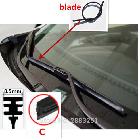 Free shipping Car Wiper Blade Insert Rubber strip(Refill) for HYUNDAI i30 ix25 35 creta solaris tucson accent car accessories ► Photo 1/6
