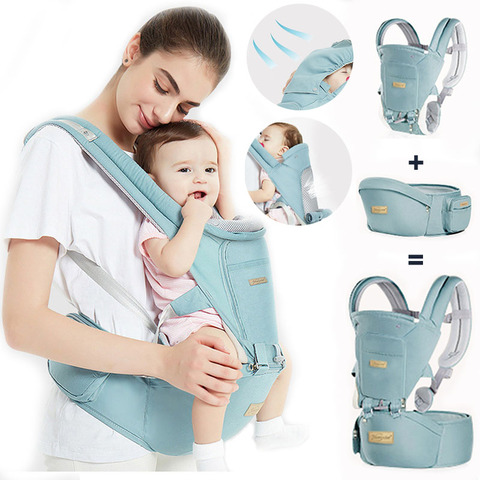 Baby Carrier With Waist Stool Ergonomic Sling Wrap Hipseat For Baby Shower Gift Hip Seat Harnesses Travel All Seasons ► Photo 1/6