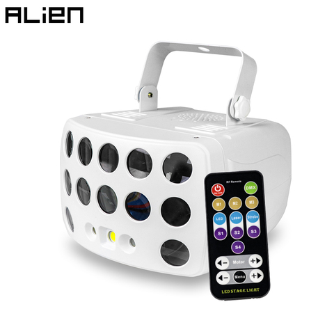 ALIEN Remote Control DMX RGBW LED Laser Strobe Disco DJ Beam Spot Stage Lighting Effect Party Dance Club Wedding Butterfly Light ► Photo 1/6