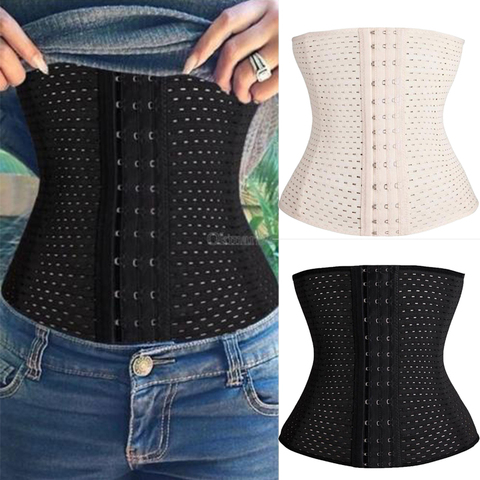 Women Waist Trainer Latex Cincher Girdles Shapewear Slimming Belt Body Shaper Fitness Corset Sheath Plus Size XXL ► Photo 1/5