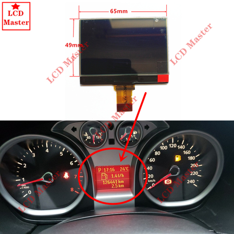 1pcs LCD Display Screen for Ford Focus C-Max Galaxy Kuga Instrument Cluster Dashboard Pixel Repair ► Photo 1/2