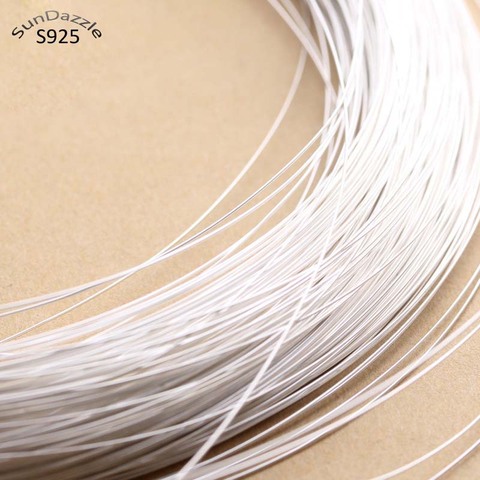 0.4-1.2mm Real Pure Solid 925 Sterling Silver Wire Thread Silver String Line Filament Necklace Bracelet Earring Jewelry Making ► Photo 1/6