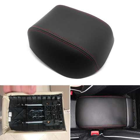 Microfiber Leather Car Center Armrest Console Box Protection Cover Trim For VW Golf 7 MK7 2014 2015 2016 ► Photo 1/1