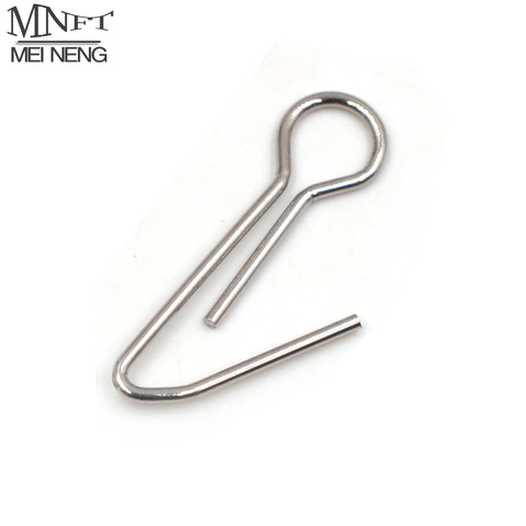 MNFT 100Pcs 304 Stainless Steel Soft Bait Hook Needle Fishing Sinker Weight Loops Head Lead Accessories Centering Pins ► Photo 1/6