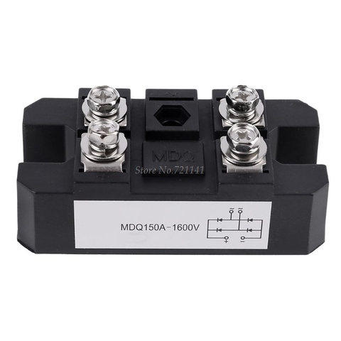 1Pc MDQ 150A-1600V Black Single-Phase Diode Bridge Rectifier 150A Amp High Power 1600V Dropship ► Photo 1/6