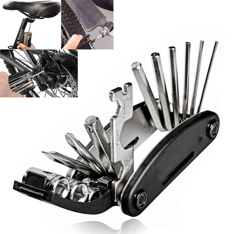 MTB Mountain cycle Portable socket multipurpose wrench bicycle multi tool Screwdriver Motorcycle bike allen fix Touring pocket ► Photo 1/1