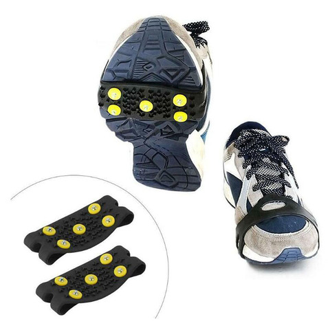 1 Pair 5-Stud Snow Ice Claw Climbing Anti Slip Spikes Grips Cleats Shoes Cover For Women Men Boots Cover ► Photo 1/6