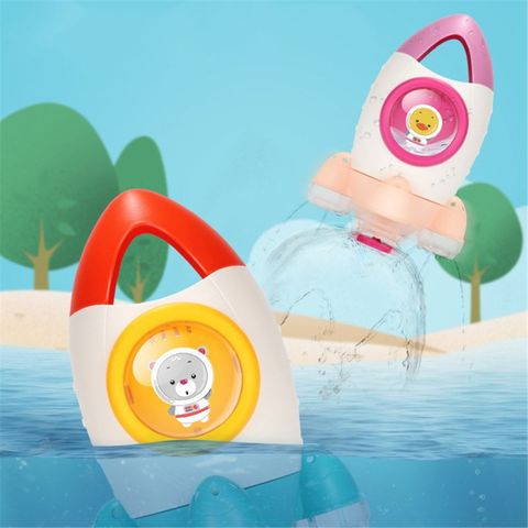 Bath Toys Rocket Fountain Water Spraying Rotary Spraying Beach Toy Play In Summer In Bathroom Water Playing Toy for Kids Gift ► Photo 1/6