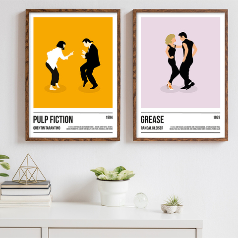 Grease Poster Canvas Prints Dirty Dancing Movie Painting Vintage Pulp Fiction Film Picture Boyfriend Christmas Gift Home Decor ► Photo 1/1