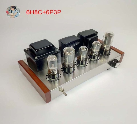 2022 Nobsound Family 2.0 Tube Amplifiers DIY Kit 5U4C + 6H8C + 6P3P Stainless Steel Housing Power Output 2 * 8W AC110V/220V ► Photo 1/4