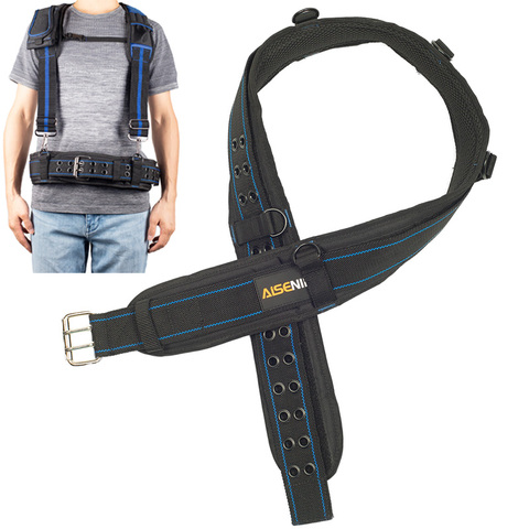 Multi-Function Hangable Mitigate Weight Tooling Belts For Toolkit Men's Heavy Work Belt Breathable Lumbar Pad Buckle Belt Men ► Photo 1/1