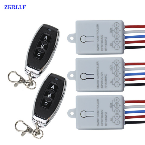 433 MHz Wireless Relay Remote Control Switch DC 12V 1 Channel  Receiver Transmitter Remote Controller For Garage Door Opener Diy ► Photo 1/6