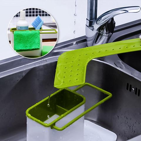 Meijuner Creative Kitchen Storage Shelf Dishwashing Sponge Cleaning Supplies Tidy Utensils Draining Sink Box ► Photo 1/6