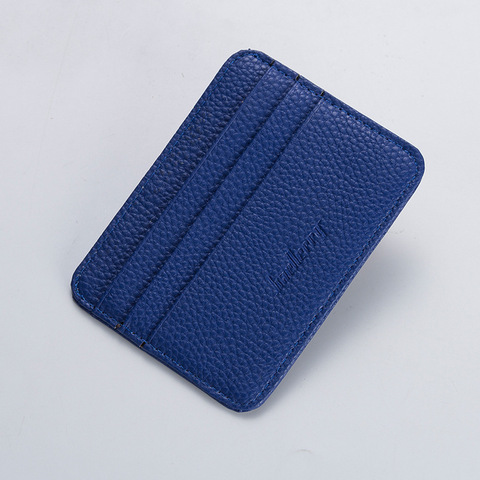 Fashion Women Slim Minimalist Wallet PU Leather Credit Card Holder Short Purse NIN668 ► Photo 1/6