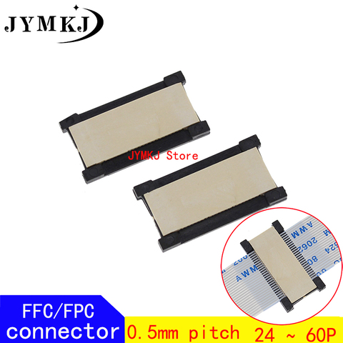 2pcs FPC FFC Flexible Flat Cable Extension Board 0.5 mm Pitch AWM 20624 20706 20861 105C 60V VW-1 24 30 40 50 60PIN Connector ► Photo 1/4