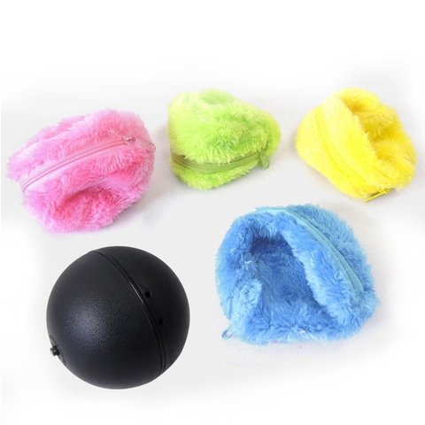 Pet Electric Toy Ball Magic Roller Ball Toy Automatic Roller Ball magic ball Dog Cat Pet Toy Need To Use Battery 5pcs/Set ► Photo 1/6