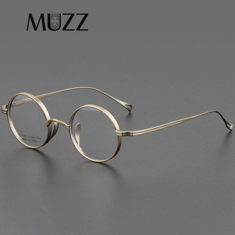 Men Titanium Round Glasses Women Vintage Japan Myopia Optical Prescription Eyeglasses Frames Clear Small Eyewear Oculos ► Photo 1/6