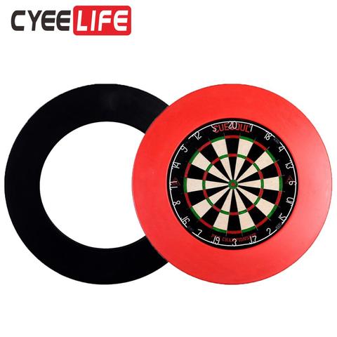 CyeeLife 18in PU Dart board Surround,Dartboard Backboard(One Piece not EVA 4 Pieces) 3.5cm thickness Black/Red ► Photo 1/6