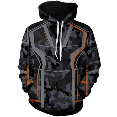 Tony Stark Hooded Jacket Movie same style Sweatshirt For Men 3D Print Hoodies Streetwear Casual Cospaly Kids Zipper Clothing ► Photo 1/5