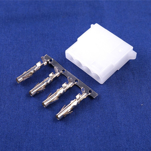 50 Sets Housing & Terminal ATX / EPS Molex 5.08 mm 4 Pin Female Receptacle Contact Pin for ATX EPS Power Cable IDE Connector ► Photo 1/6