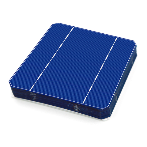 10/40/50/100PCS 125x125MM 2.8W Mono Solar Cells 5x5 Grade A monocrystalline PV DIY Photovoltaic Sunpower C60 Solar Panel ► Photo 1/6