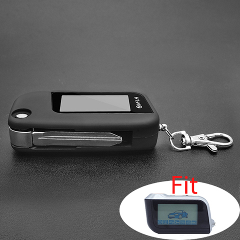 A93 switchblade key case for car Alarm starline A93 A63 A39 uncut blade fob case cover folding car flip remote+Keychain glass ► Photo 1/5