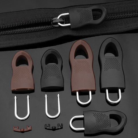 Replacement Zipper Tags Zip Fixer for Clothes Black Zipper Pull Fixer for Travel Bag Suitcase Clothes Tent Backpack Sewing tools ► Photo 1/6
