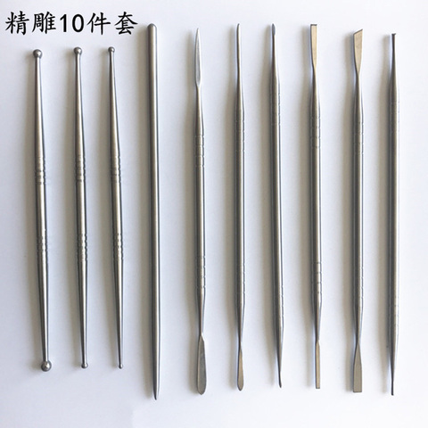 10pcs Stainless Steel Clay Sculpture Engrave Tools for Modeling Carving Crafts Ceramic Sculpting Tools ► Photo 1/4